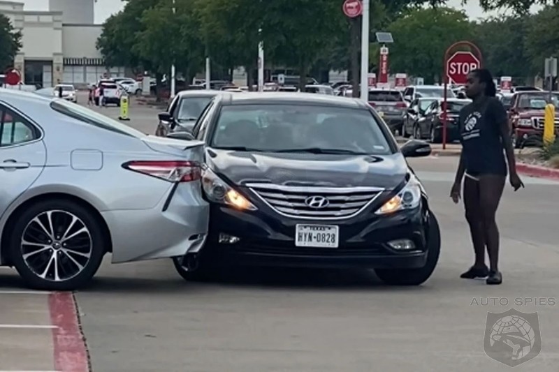 WATCH: Texas Woman Repeatedly Rams Car While Fleeing Parking Accident